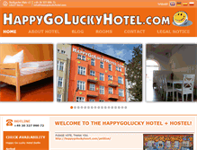 Tablet Screenshot of happygoluckyhotel.com